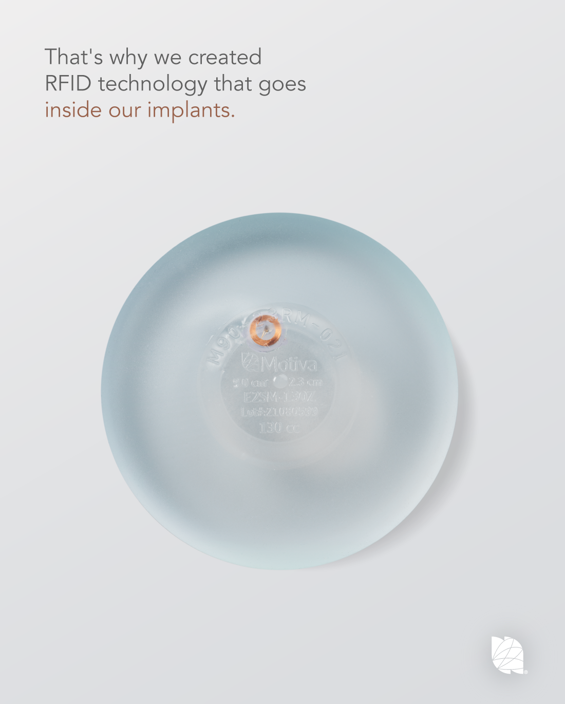 Motiva Zen RFID technology inside the Preserve implant
